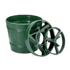 Підставка для ялинки Form-plastic PLANET 1, пластик, форма відро 11 л, темно-зелена