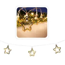 Гірлянда-струна "Зірки 3D" Chomik, 1,65 м, 10 LED теплий білий