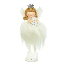 Підвіска новорічна "Фея" Jumi, хутро, 18 см біла