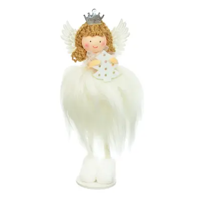 Підвіска новорічна "Фея" Jumi, хутро, 18 см біла