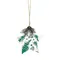 Підвіска декоративна House of Seasons Зірка, дерево, 9 см, білий з зеленим