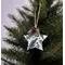 Підвіска декоративна House of Seasons Зірка, дерево, 9 см, білий з зеленим