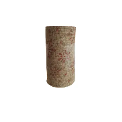 Стрічка декоративна з візерунком «сніжинки» Jumi, 2.7 м, органза