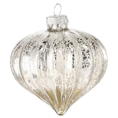 Ялинкова скляна прикраса Chomik 8 см, дзига