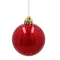 Ялинкові пластикові кульки Chomik комплект 6шт, Ø6 см, червоні