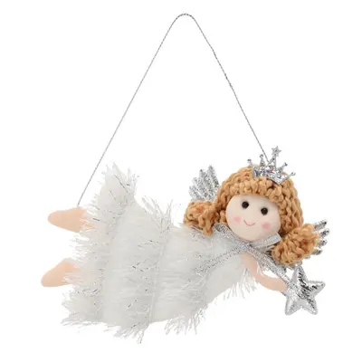 Прикраса-підвіска Chomik "Фея" 13х7 см, біла, зірка