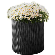 Горщик для квітів Keter Cylinder Planter Small, 7 л, сірий