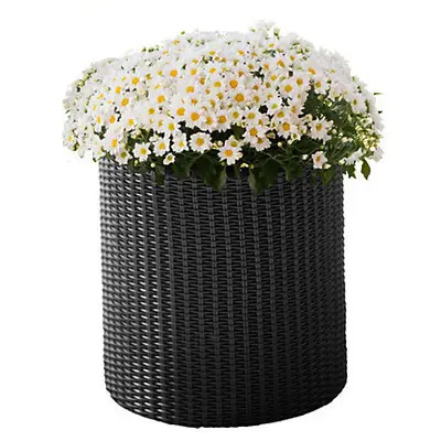 Горщик для квітів Keter Cylinder Planter Small, 7 л, сірий