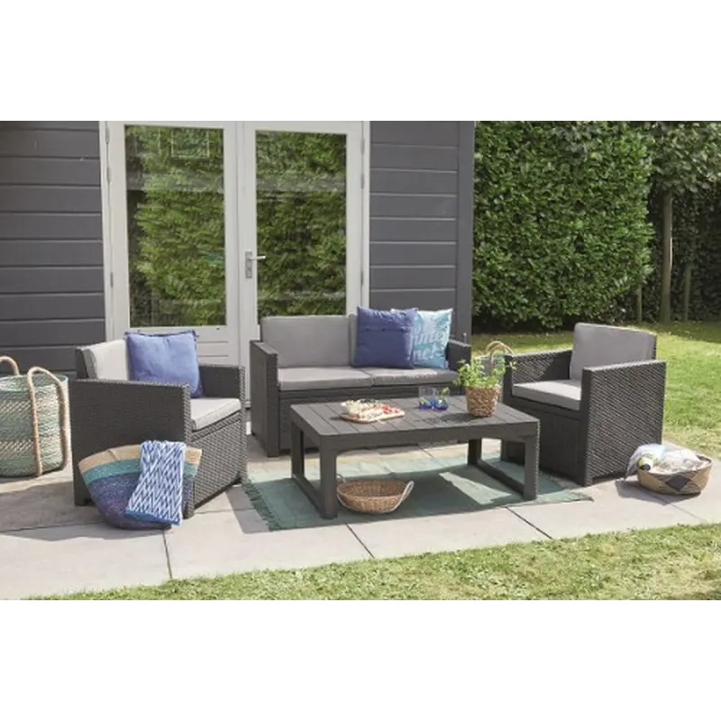 Стіл для саду пластиковий Keter Lyon rattan table Стіл для саду пластиковий Keter Lyon rattan table