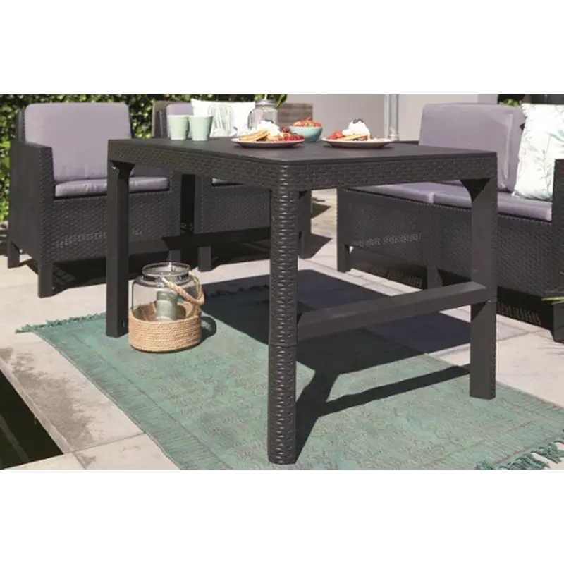 Стіл для саду пластиковий Keter Lyon rattan table Стіл для саду пластиковий Keter Lyon rattan table