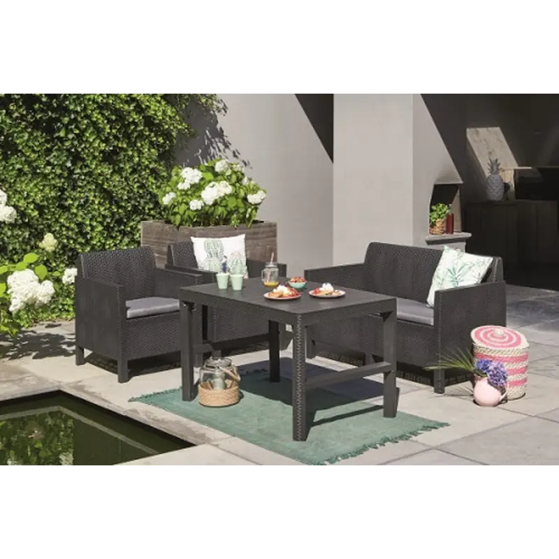 Стіл для саду пластиковий Keter Lyon rattan table Стіл для саду пластиковий Keter Lyon rattan table