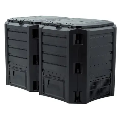Компостер садовий PROSPERPLAST MODULE COMPOGREEN 800 л, чорний