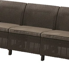 Софа садова пластикова Keter Bahamas love seat max, коричнева