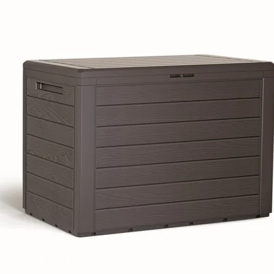 Ящик для зовнішнього зберігання PROSPERPLAST WOODEBOX 190 л, коричневий