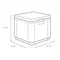 Стіл-скриня з термоізоляцією Allibert Ice Cube, коричневий
