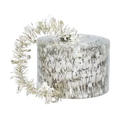 Мішура декоративна із зірками Chomik 7 м, шампань