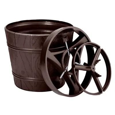 Підставка для ялинки Form-plastic PLANET 2, пластик, форма відро 17 л, коричнева