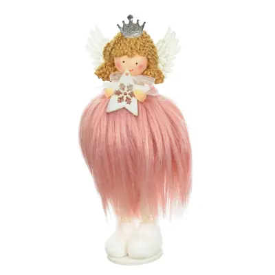 Підвіска новорічна "Фея" Jumi, хутро, 18 см рожева