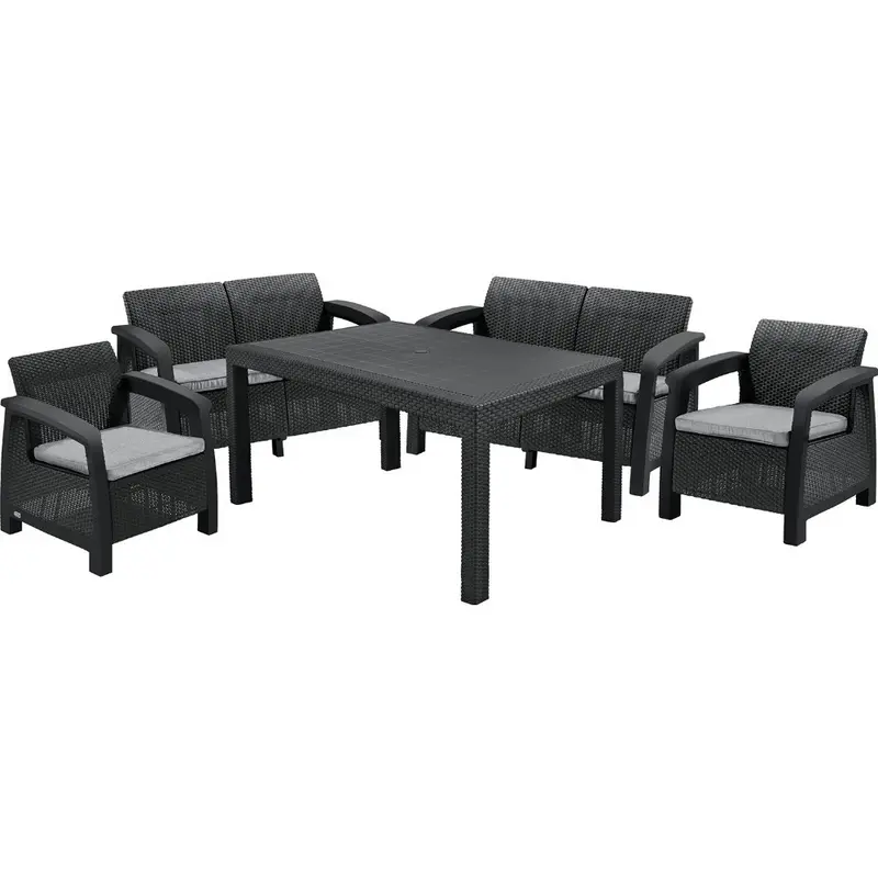 Набір меблів Keter Corfu Fiesta, графіт