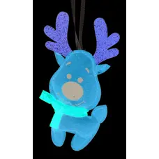 Підвіска новорічна "Олень" Jumi, текстиль, 10 см, мідний