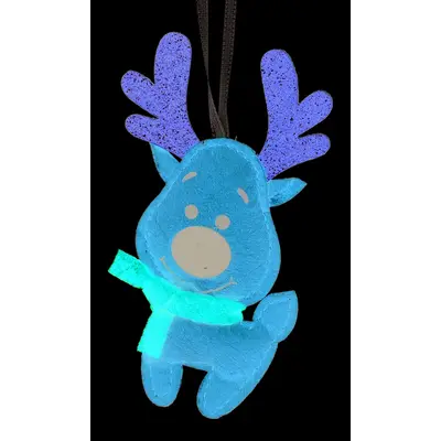 Підвіска новорічна "Олень" Jumi, текстиль, 10 см, мідний