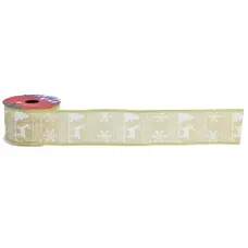 Стрічка декоративна Chomik текстиль, 5 см х 2.7 м, Олень