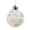 Ялинкова скляна кулька Chomik біла з LED підсвіткою 8 см, місяць