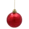 Ялинкові пластикові кульки Chomik комплект 20шт, Ø 5см, червоні