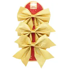 Банти декоративні Chomik текстиль, 3 шт, золоті