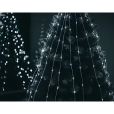 Гірлянда електрична Chomik "Оберемок струн", 200 LED, 10х2м, холодний білий, від мережі