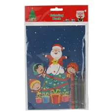 Розфарбовка різдвяна Chomik, фломастери 4шт, Санта з дітьми