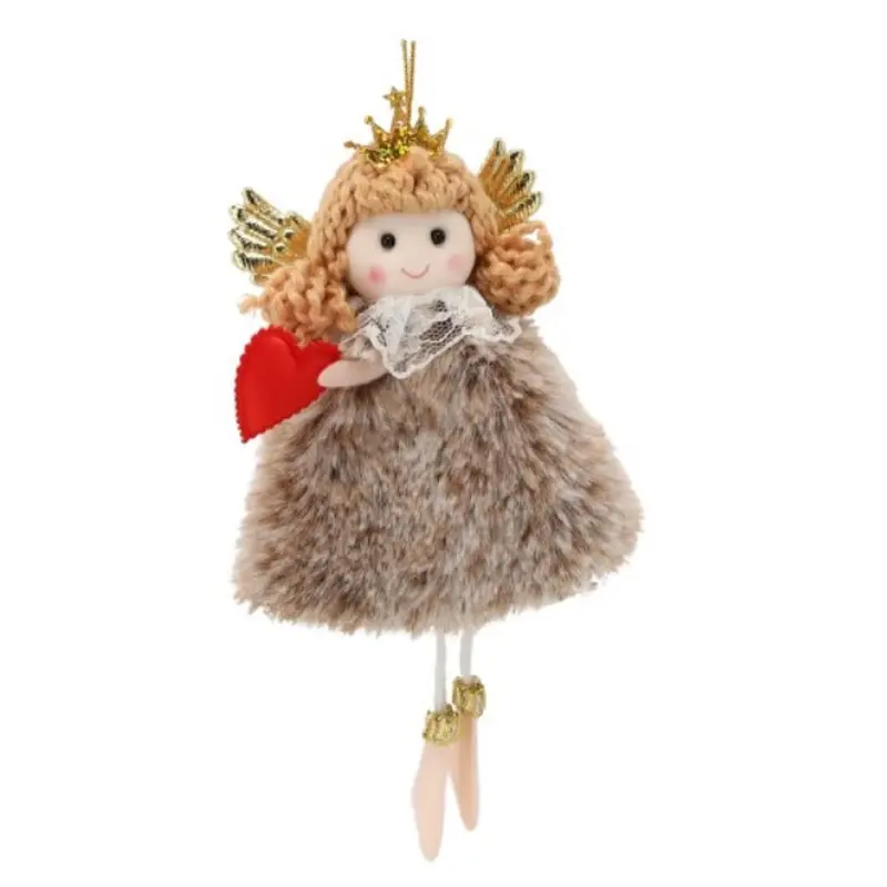 Прикраса-підвіска Chomik "Фея" хутро 8х16 см, коричнева