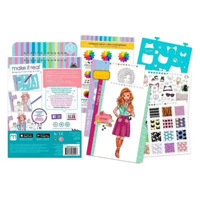 Make it Real: Блокнот з трафаретами для створення модних колекцій «Мила кішечка»