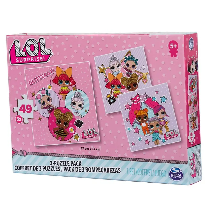 Набір з трьох пазлів L.O.L. Surprise Набір з трьох пазлів L.O.L. Surprise