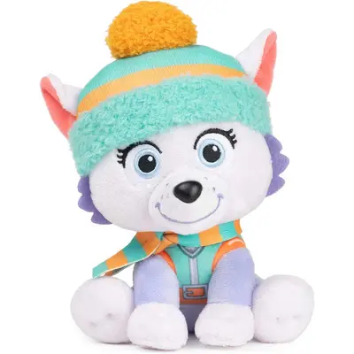 Gund. Цуценячий патруль: м'яка іграшка - цуценя Еверест «Зимові свята» (15 см)