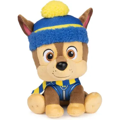 Gund. Цуценячий патруль: м'яка іграшка - цуценя Гонщик «Зимові свята» (15 см)