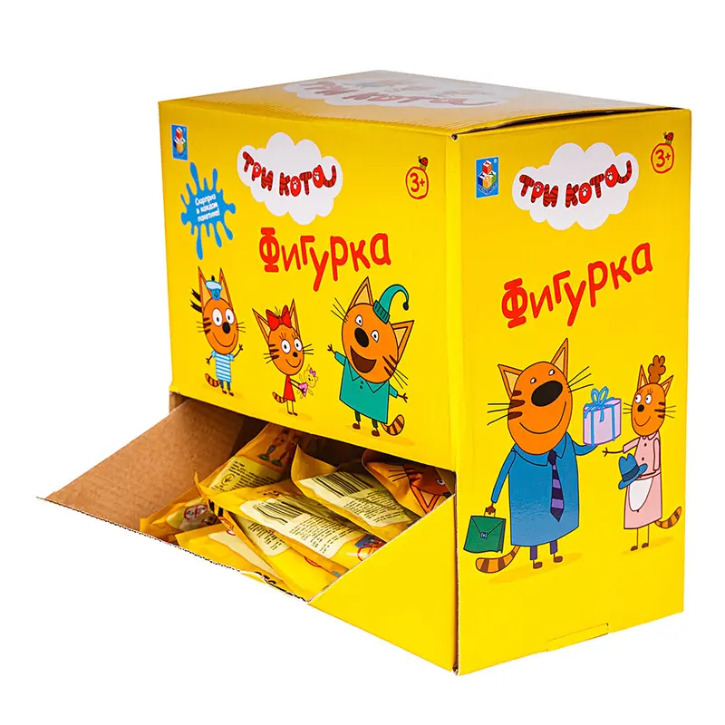 Три коти: колекційна фігурка-сюрприз із пазлом
