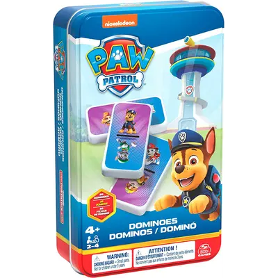 Настільна гра: доміно «Щенячий патруль» (в жерстяній коробці)