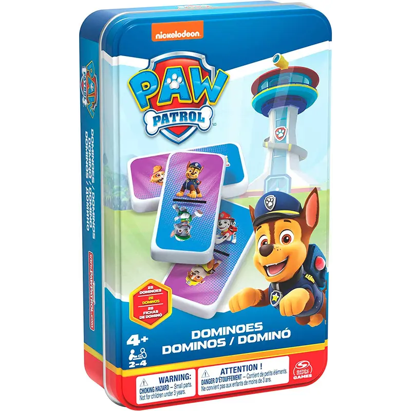 Настільна гра: доміно «Щенячий патруль» (в жерстяній коробці)