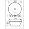 Раковина Invena Dokos CE-19-004 накладна керамічна, матова, чорна