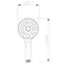 Лійка для душу Invena Kameleon SC-D1-B39 біла Лійка для душу Invena Kameleon SC-D1-B39 біла