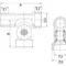 Кран кульовий триходовий Invena ZW-16-020 1/2"Зх1/2"Вх3/4"З