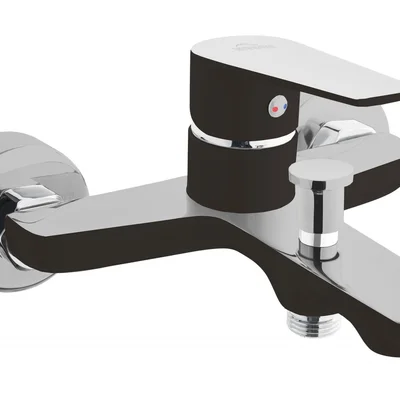 Змішувач для ванни Invena Dokos BW-19-004 чорний/хром