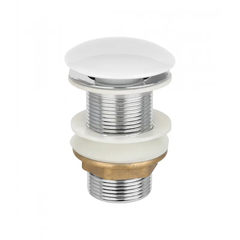 Донний клапан Invena, click-clack, білий, матовий, керамічний грибок SC-B1-BBP Донний клапан Invena, click-clack, білий, матовий, керамічний грибок SC-B1-BBP