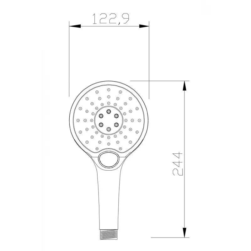 Лійка для душу Invena Rotonda SC-D1-C34 кругла хром Лійка для душу Invena Rotonda SC-D1-C34 кругла хром