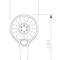 Лійка для душу Invena Rotonda SC-D1-B34 кругла хром біла