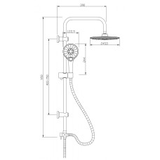 Душова система Invena Rotonda AU-27-001 кола