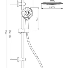 Душова система Invena Rotonda AU-27-001 кола