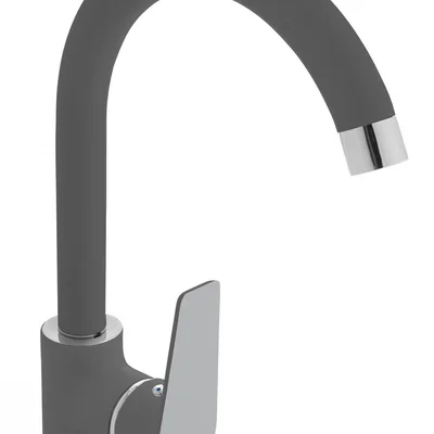 Змішувач для кухні Invena Dokos BZ-19-005 графітхром