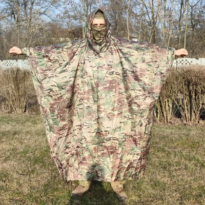Маскувальний плащ дощовик (пончо) Signal Мультикам L/XL